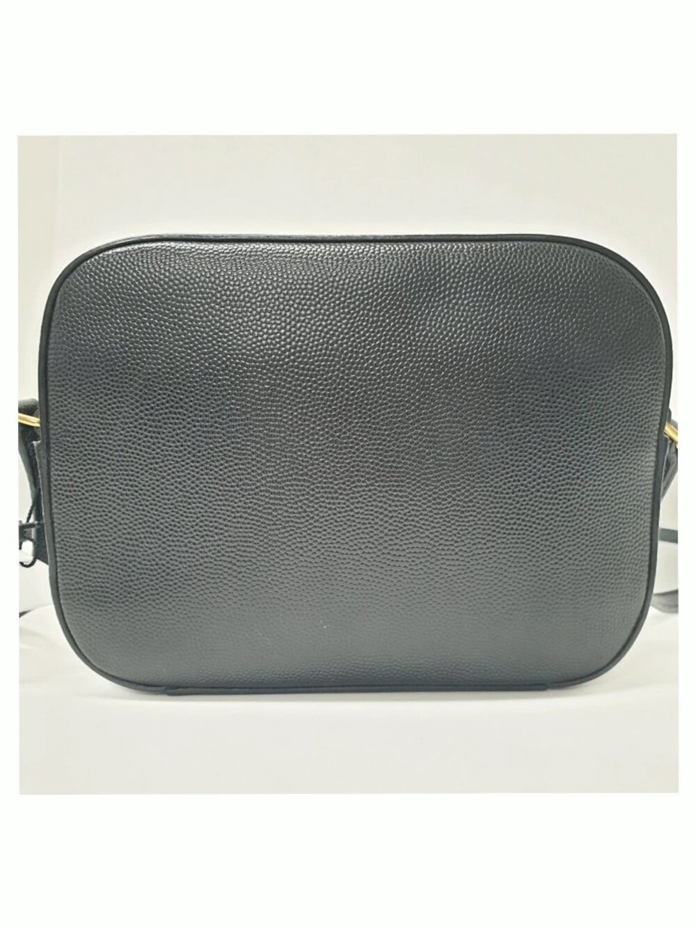 Authentic YSL Saint Laurent Lou Camera Bag Black Leather Gold Logo Crossbody - Picture 3 of 11